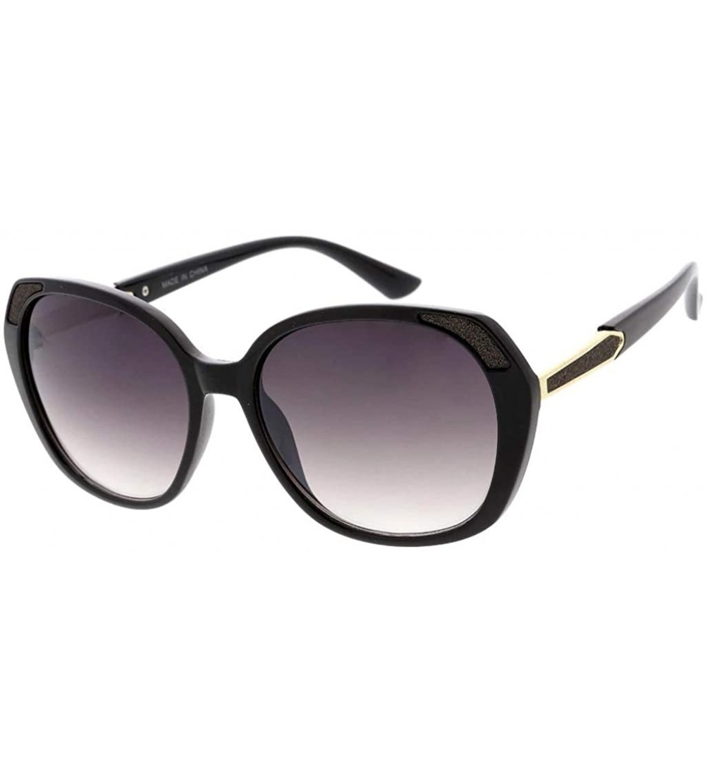 Butterfly Retro Fashion Butterfly Frame Sunglasses B31 - Black - C2192032MSR $21.17