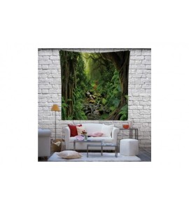 Goggle Aa Tropical Jungle with River-Wall Hanging Tapestry for Decor 39.3X39.3Inch - Color 14 - C11992INQSK $54.20