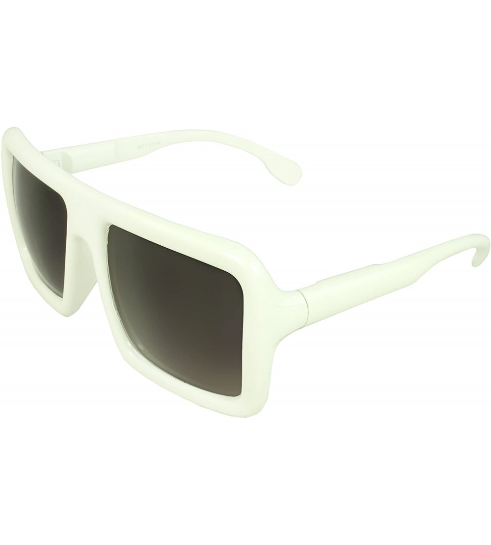 Square TU9317 Square Fashion Sunglasses - White - C011DN2BPY9 $17.07