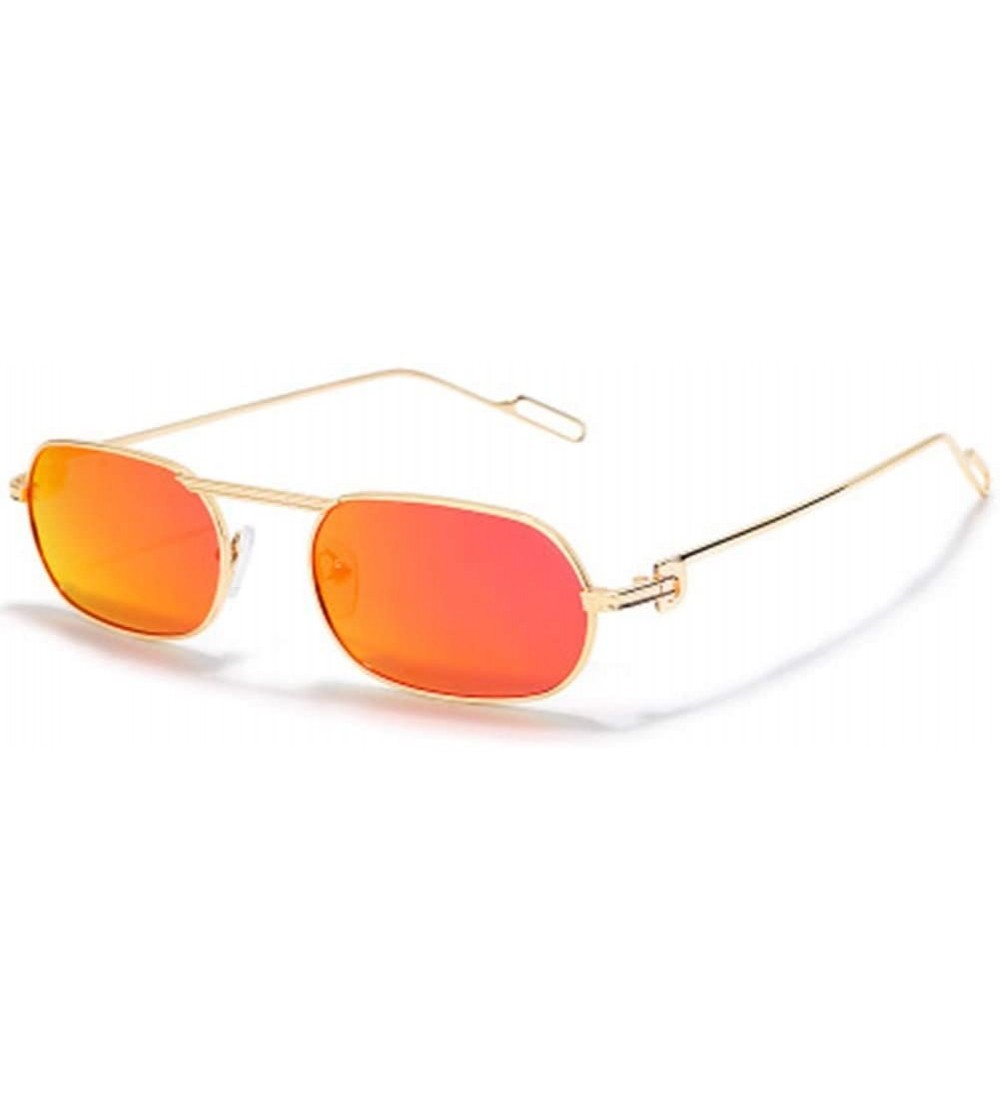 Sport Small Long Frame Polarized Sunglasses Personalized Shading Mirror - 5 - CL190OH2O49 $60.59