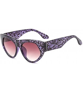 Goggle Retro cat eye sunglasses Oversized frame for Men Women UV Protection - Purple - CF18DW9Y24U $19.77