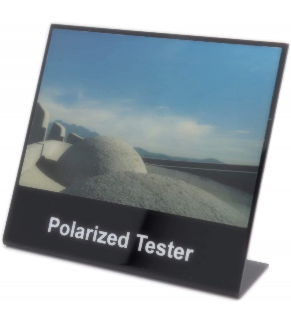 Sport Polarized Tester Test Your Sunglasses Polarized Lens 5.5"X6.5" - Black - C712G59BMCV $51.50