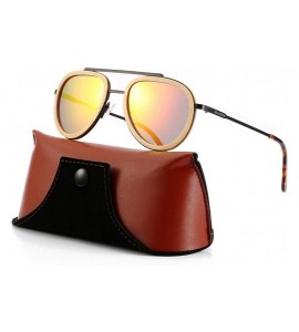 Sport Wood Sunglasses for Women Men Polarized UV Protection Womens Retro Vintage Sunglasses Shades - C118GRO09LN $42.79