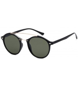 Round Round Brow Bar Sunglasses - Green/Gold/Black - C518DNGA2HA $18.91