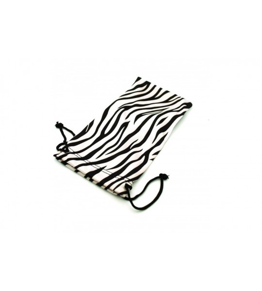 Rectangular Micro Fiber Soft Pouches for Sunglasses Eyeglasses Reading Glasses - Zebra - C2189ZICEDT $16.51