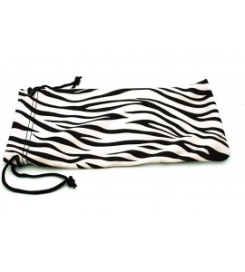 Rectangular Micro Fiber Soft Pouches for Sunglasses Eyeglasses Reading Glasses - Zebra - C2189ZICEDT $16.51