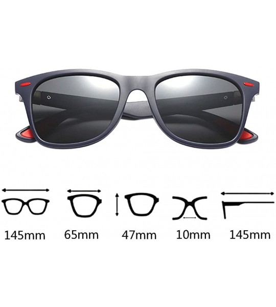 Sport Mens Polarized Sports Sunglasses Driving Cycling Fishing Retro Eyewear - Color 8 - C118E5EQSGD $23.05