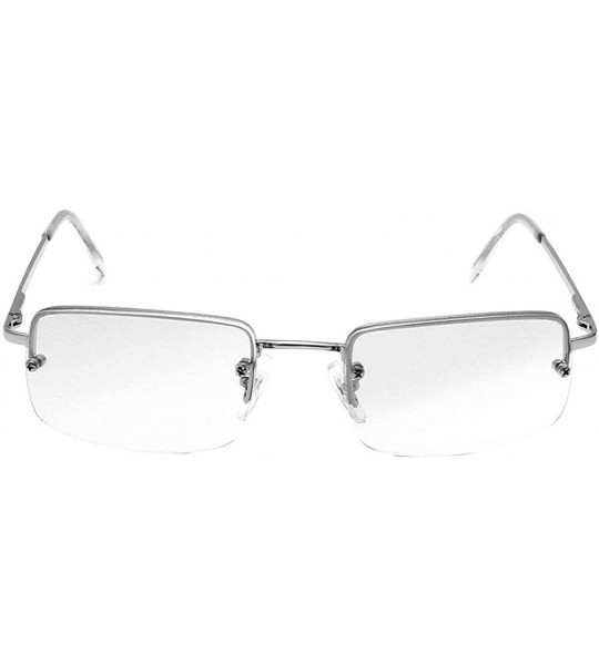 Square Retro Vintage Fashion Clear Frame Collection"Jesse" - Clear - CO18ODOWXW0 $19.04