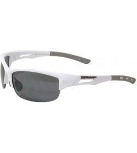 Sport Sport Mirror Lens Running Cycling Sunglasses UV400 Protection SA6242 - White - CF11LEQJU7P $20.57