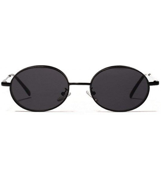 Round 2019 fashion popular hip hop round thick frame unisex sunglasses - Black - CV18L3W6OTK $24.85