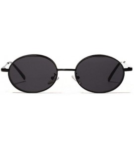 Round 2019 fashion popular hip hop round thick frame unisex sunglasses - Black - CV18L3W6OTK $24.85