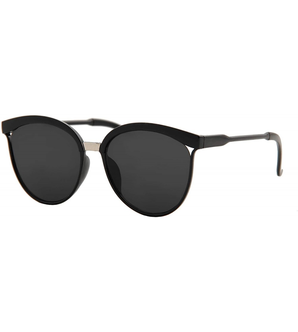 Sport Durable Sunglasses for Women Fashion Cat Eye Mirrored Lens Oversized - CJ18O857S8X $19.10