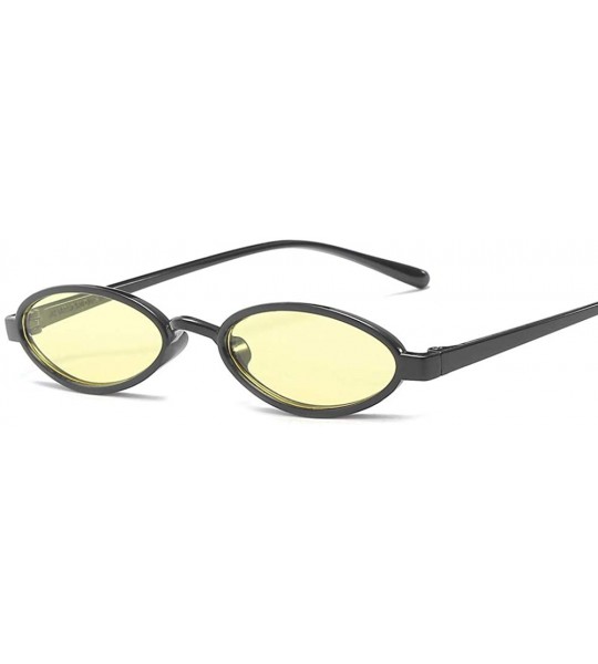 Goggle Sunglasses Fashion Sunglasses Retro Round Small Frame Sunglasses Men's And Women's Sunglasses - CW18TKL9ZIQ $19.24