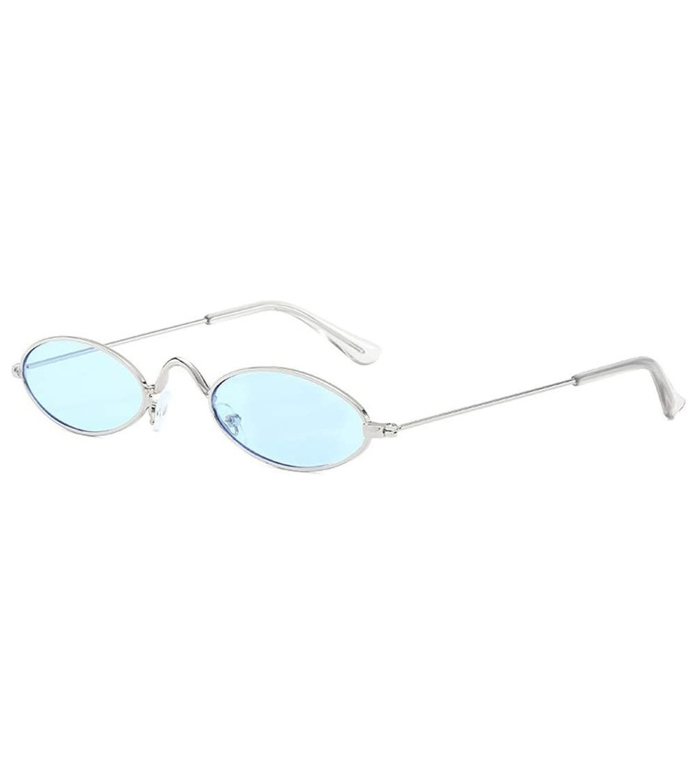 Oval Unisex Sunglasses Shooting Fashion Glasses - F - CT196SGTK0N $18.22