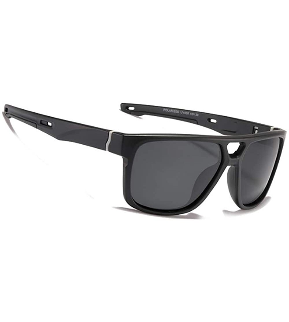 Square Removable Foot Square Sports Sunglasses Dazzling True Film Polarized Fishing Driver's Glasses - CZ18Z5A66QN $54.07