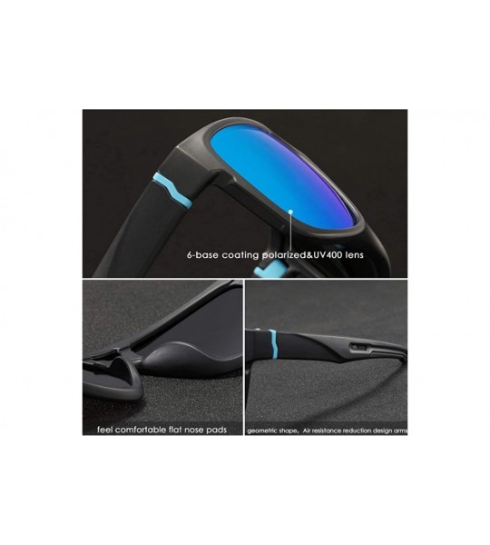 Square Removable Foot Square Sports Sunglasses Dazzling True Film Polarized Fishing Driver's Glasses - CZ18Z5A66QN $54.07