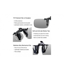 Round Polarized Clip-on Sunglasses Anti-Glare Driving Glasses for Prescription Glasses - Black ＆ Driving Glasses - C018QG4OUU...