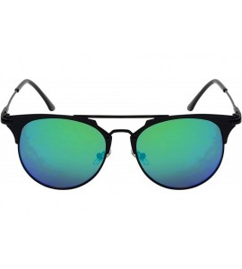 Aviator Pantos Shape Flat Lens Sunglasses 23059-FLREV - Matte Black - CX12JEACD39 $19.03