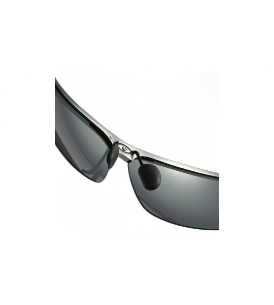 Semi-rimless Polarized Sunglasses Sunglasses for Men Polarized Sunglasses for Men - F - C9198O4WN8K $32.63