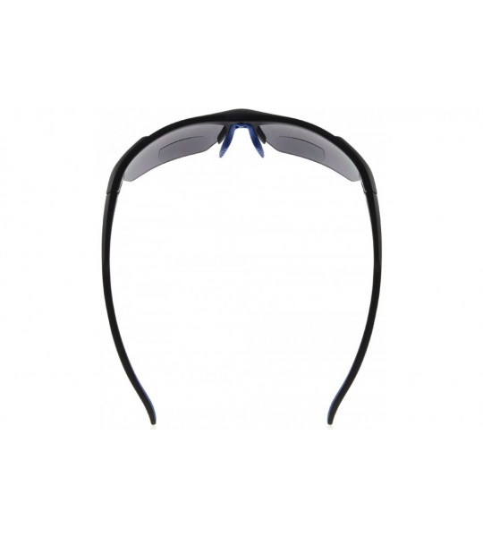 Sport Sports Half-Rim Bifocal Sunglasses Anti-UV Sunglasses for Readers - Black Blue - C3180D2KRCN $40.58