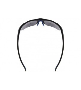 Sport Sports Half-Rim Bifocal Sunglasses Anti-UV Sunglasses for Readers - Black Blue - C3180D2KRCN $40.58