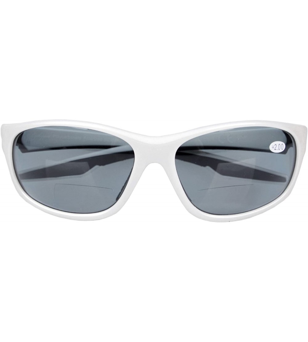 Sport Mens Womens Sports Bifocal Sunglasses Running Fishing Outdoor Readingglasses - White - C1180ACE8US $22.51
