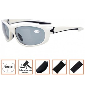 Sport Mens Womens Sports Bifocal Sunglasses Running Fishing Outdoor Readingglasses - White - C1180ACE8US $22.51