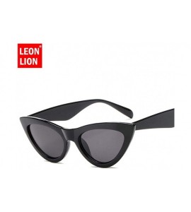 Aviator 2019 Candy Color Cateye Sunglasses Women Small Frame Vintage Sun Black Gray - Red Gray - CR18XQZTQ8A $18.25