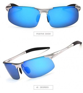 Rimless Mens Sports Polarized Sunglasses UV Protection Fashion Sunglasses for Men Fishing Driving - CS18GO6U70C $35.08