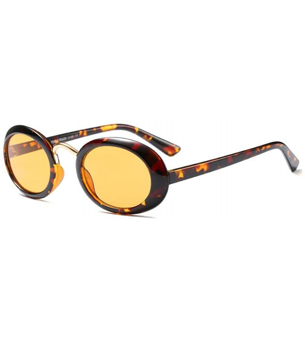 Square Eyewear Oval Retro Vintage Sunglasses Clout Goggles Fashion Shades - C2 - CW18CIDL975 $38.05