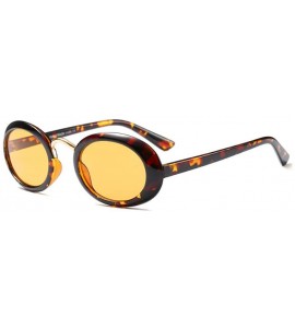 Square Eyewear Oval Retro Vintage Sunglasses Clout Goggles Fashion Shades - C2 - CW18CIDL975 $38.05