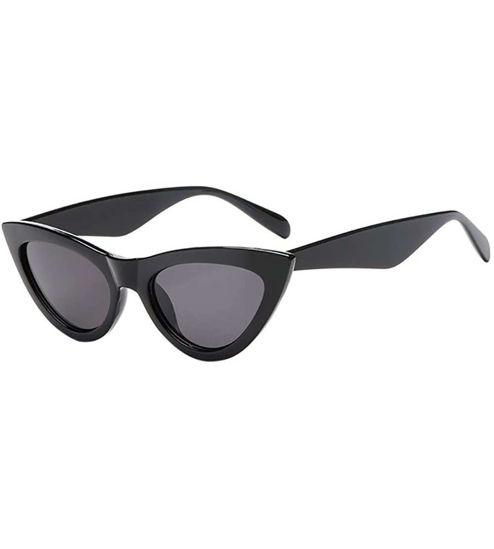 Rimless Fashion Retro Vintage Cat Eye Unisex Sunglasses Rapper Personality Glasses Eyewear - A - CT196IY74L5 $17.05