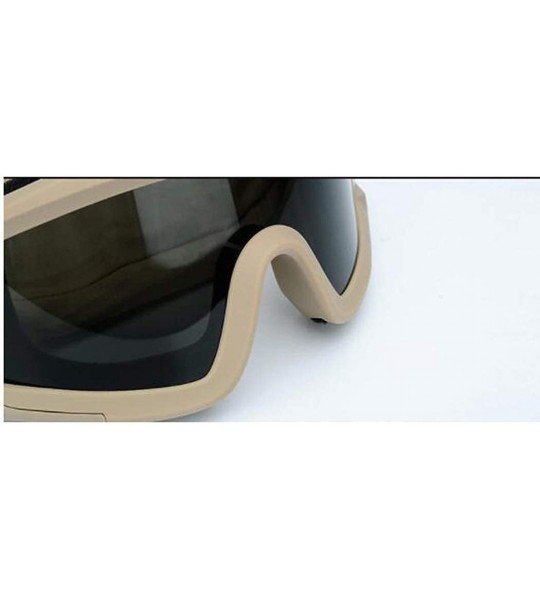 Goggle Tactical shooting glasses - outdoor windproof sand-proof goggles - B - C618S2U5G7U $88.33