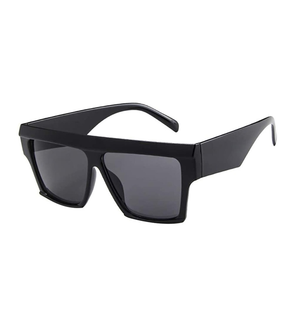 Square Oversize Sunglasses Vintage Mirrored - C - CF196ETWAHG $17.58