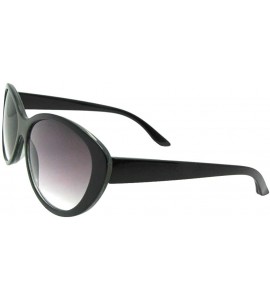 Cat Eye Fashion Cat Eye Full Reading Lens Sunglasses R99 - Black Frame Gray Lenses - C618G2I4Z68 $27.77