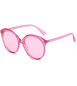 Sport Female Big box Sunglasses Shade Glasses Men and women Sunglasses - Pink - C218LLIRNR5 $17.65