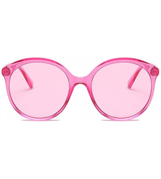 Sport Female Big box Sunglasses Shade Glasses Men and women Sunglasses - Pink - C218LLIRNR5 $17.65