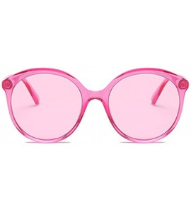 Sport Female Big box Sunglasses Shade Glasses Men and women Sunglasses - Pink - C218LLIRNR5 $17.65