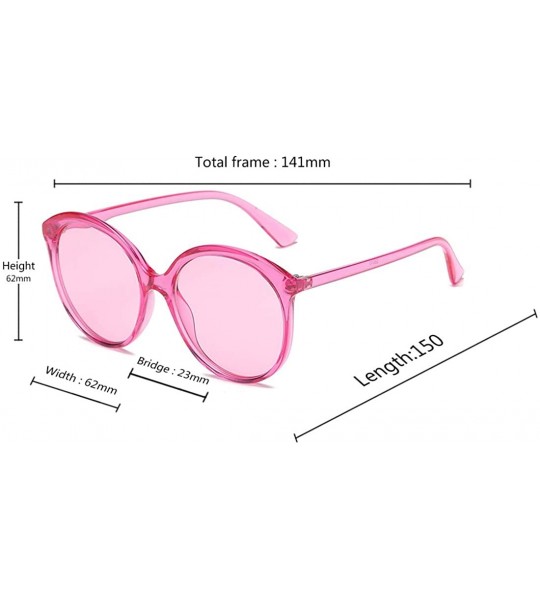 Sport Female Big box Sunglasses Shade Glasses Men and women Sunglasses - Pink - C218LLIRNR5 $17.65