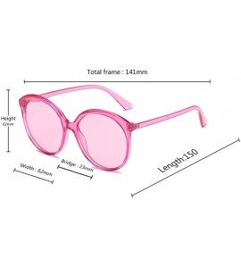 Sport Female Big box Sunglasses Shade Glasses Men and women Sunglasses - Pink - C218LLIRNR5 $17.65