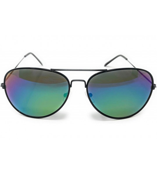 Goggle My Shades Classic Sunglasses Teardrop - Black Frame- Multicolor - CH18M3CENZC $18.11