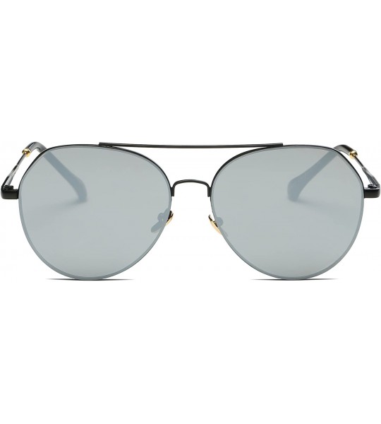 Aviator Women's 'Kenzie' 57mm Aviator Designer Sunglasses - Black Frame/Grey Lens - CO18C9RZTI4 $44.92