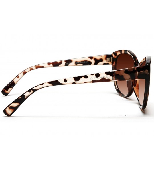 Round Reader Sunglasses for Women Bifocal for Reading Under the Sun Cateye Glasses - Brown Tortoise - CM11N0HGJZR $49.72