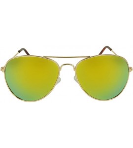 Aviator Patrick Aviator Fashion Sunglasses - Yellow Green - C411GAXCOXX $19.58