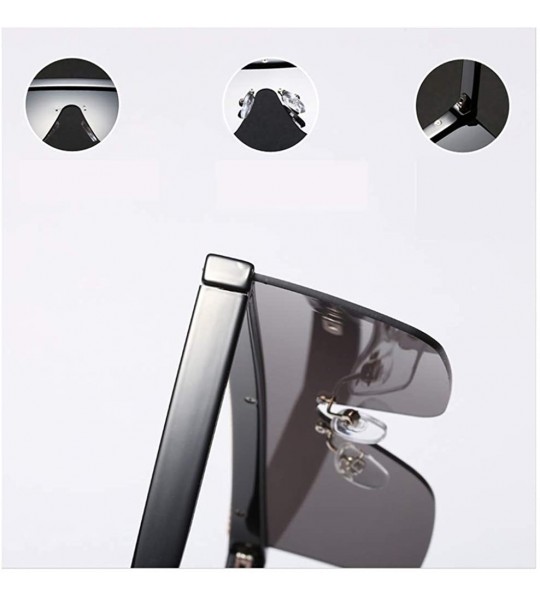 Rimless Semi-rimless Sunglasses Women Oversized Square Sun Glasses Men Hot Selling - Green With Black - C618M96QSYZ $18.16