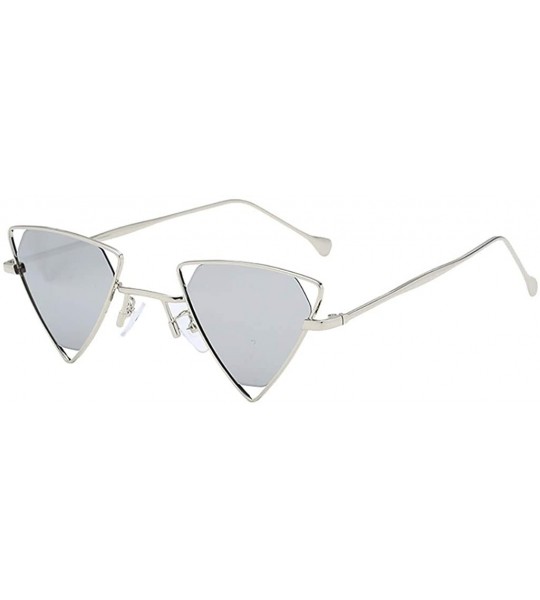 Oval Fashion Man Women Irregular Shape Sunglasses Glasses Vintage Retro Style - E - CM18TS2GQZ2 $13.64