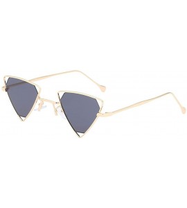 Oval Fashion Man Women Irregular Shape Sunglasses Glasses Vintage Retro Style - E - CM18TS2GQZ2 $13.64