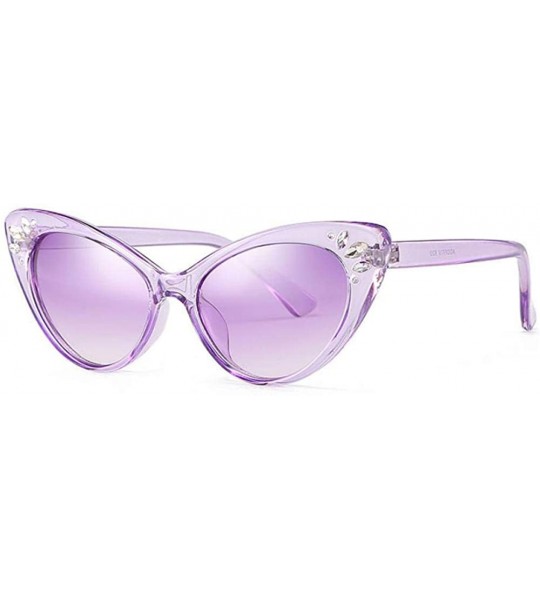 Aviator Sunglasses 2019 NewTrend Fashion Cat Eye UV400 Travel Shopping Get Together 6 - 1 - C518YZTE9WM $17.54