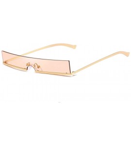 Goggle Sun Glasses Women Rimless Rectangle Sunglasses Summer Female Eyeglass UV400 Protection Sunglass - 3 - CX18Y5DKXA8 $41.39