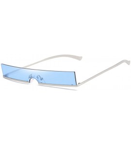 Goggle Sun Glasses Women Rimless Rectangle Sunglasses Summer Female Eyeglass UV400 Protection Sunglass - 3 - CX18Y5DKXA8 $41.39